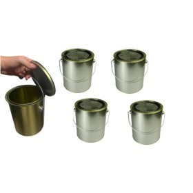 4 Lata Vazia Galao 3,6l Artesanato Solvente Tinta e Quimicos