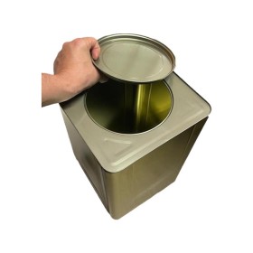 Lata Vazia 18l Artesanato Alimento Carne Banha Tintas B.Agua