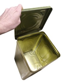 Lata Vazia 18l Bocaço Artesanato Alimento Banha Tinta Agua