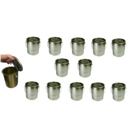 12 Lata Vazia Galao 3,6l Artesanato Carne Banha Tinta B.Agua