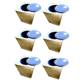 Kit 6 Lata Metalica Vazia 18L Artesanato/Quimicos Base DAgua