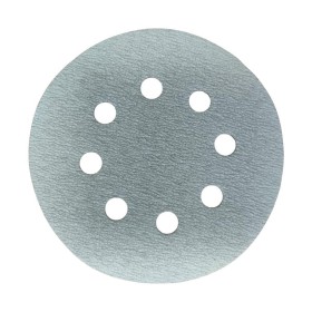 Disco Lixa Pluma Branco 125mm 5" 600 8 furos Disflex