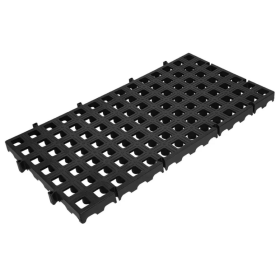 Estrado Piso Plastico Encaixavel Preto Leve 25x50x2,5cm