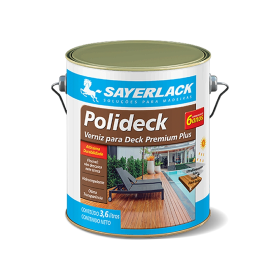 Verniz Polideck Madeira Proteção Premium 3,6L Sayerlack