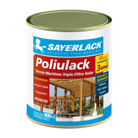 Verniz Marítimo Madeira Acetinado Poliulack 900ml Sayerlack