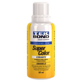 Corante Liquido 50ml Amarelo Super Color Tekbond