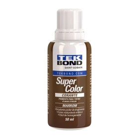 Corante Liquido 50ml Marrom Super Color Tekbond