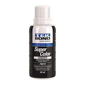 Corante Liquido 50ml Preto Super Color Tekbond