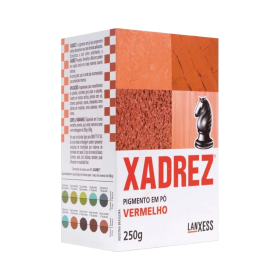 Corante Pigmento Pó Xadrez Vermelho 250g Lanxess