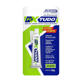 Cola Silicone PU Multiuso Pesilox Branco FixTudo 20g Tekbond
