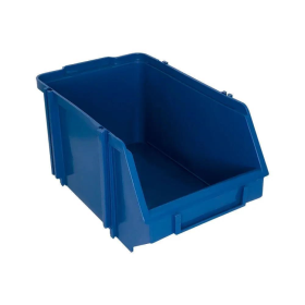 Kit 50 Caixa Box Gaveteiro Industrial Bin Azul n6 15X18X28CM