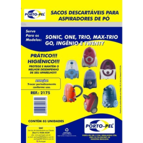 Saco Aspirador Electrolux One/Trio/Max/Go/IngenioTwentySonic