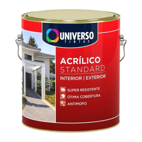 Tinta Acrílica Standard Fosco Branco Neve 3,6L Universo