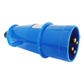 Plugue Macho Azul 220v 16a 4 polos - Weg PIWD-16P4H9E57