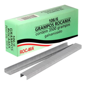 Grampo Grampeador Manual C/3500 Rocama 106/6