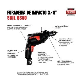 Furadeira de Impacto 3/8" Pol 570w 127v Skil 6600 F0126600AB