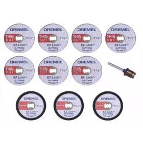 Kit Corte EzLock 11pc Micro Retifica Dremel EZ728 2615E728AB