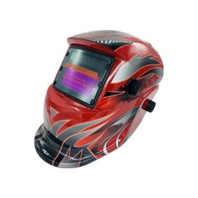 Mascara Solda Automatica Escurecimento Regulavel Vermelha
