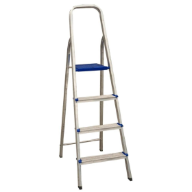 Escada Alumínio Doméstica Ultra Leve 4 Degraus REAL 004