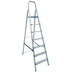 Escada Alumínio Doméstica Ultra Leve 7 Degraus REAL 007