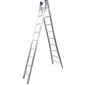 Escada Extensiva Aluminio 4em1 5,02mt 2x9 Degraus Real EX09