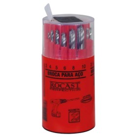 Jogo Brocas Combinado 18 Peças 3 a 10mm Rocast 53,0072