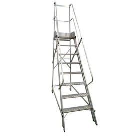 Escada Industrial 7 degraus + Plataforma NR12 2,0mt Escaleve