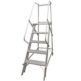 Escada Industrial 4 Degraus +Plataforma NR12 1.25mt Escaleve