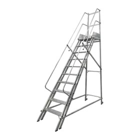 Escada Plataforma Trepadeira NR12 2,50m 9 Escaleve PLATNR12