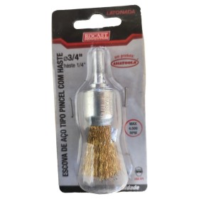 Escova Furadeira Aço Mini Pincel 19mm 3/4 Rocast 319,0015