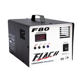 Carregador Bateria e Auxiliar Partida 12v 80Ah Flach F80