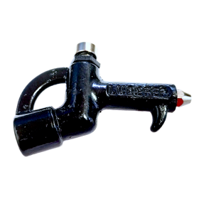 Bico Ar Botao em Aluminio Preto P/ Limpeza Lubefer 1989AP