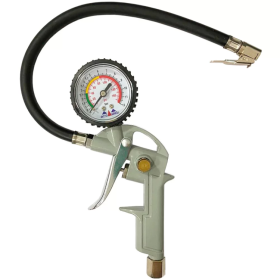 Inflador Calibrador Analogico Pneu Manometro 1/4 RF STG08