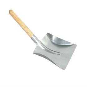 Pá de lixo galvanizada com cabo curto