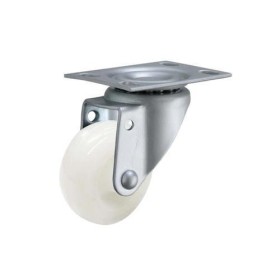 Rodízio branco giratório sem freio 5" GLR 512 NNKC