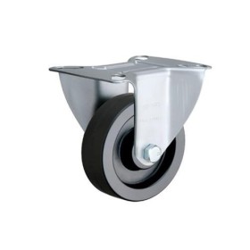 Rodízio preto de nylon fixo 6" FLR 614 BIN