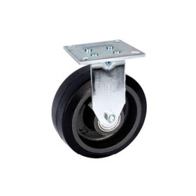 Rodízio preto de ferro fixo 8" FM 82 BFL