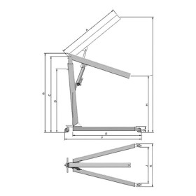 Guincho Hidraulico Girafa Roda Ferro 500kg Bovenau G500E