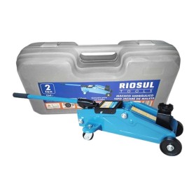 Macaco Hidraulico Jacaré 2.000kg Com Maleta RioSul R070010