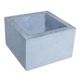 Extensão Chamine Churrasqueira Concreto Liso 30x30x25cm