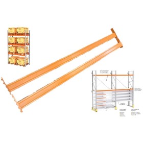 Par Longarina Nivel 2,3mt 1250kg P/Porta Pallet 100cm Amapa