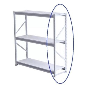 Coluna Lateral Branca Mini Porta Pallet Amapa 250kg 60cm 2mt