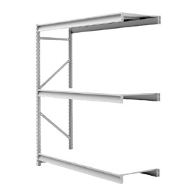 Porta Pallet Continuacao Branco Amapa 250kg 60cm 3 - 2x1,8mt