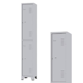 ARMARIO ROUPEIRO 2 PORTAS GRANDES 196X33X36CM AMAPA GRA2/2