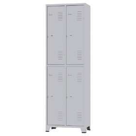 ARMARIO ROUPEIRO 4 PORTAS GRANDES 196X63X36CM AMAPA GRA2/4