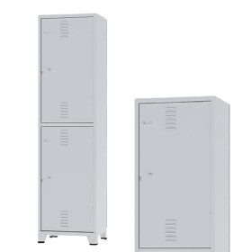 ARMARIO ROUPEIRO 2 PORTAS GRANDES 196x53x41cm AMAPA GRA3/2