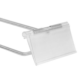 Kit C/10 Gancheira Simples Porta Etiqueta 25cm Gondola Amapa