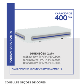 Acabamento Para Podium Expositor Gondola 78x50 Amapa 400KG