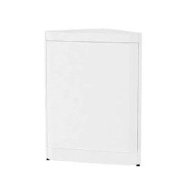 Balcao Comercial de Canto Fechado Branco Amapa 100x75x43cm