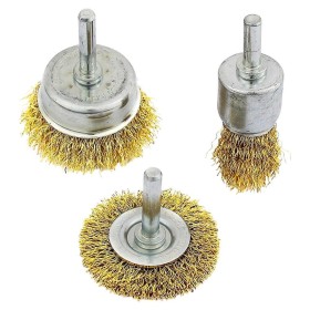 Jogo escovas aço circular 3 peças Western 1682